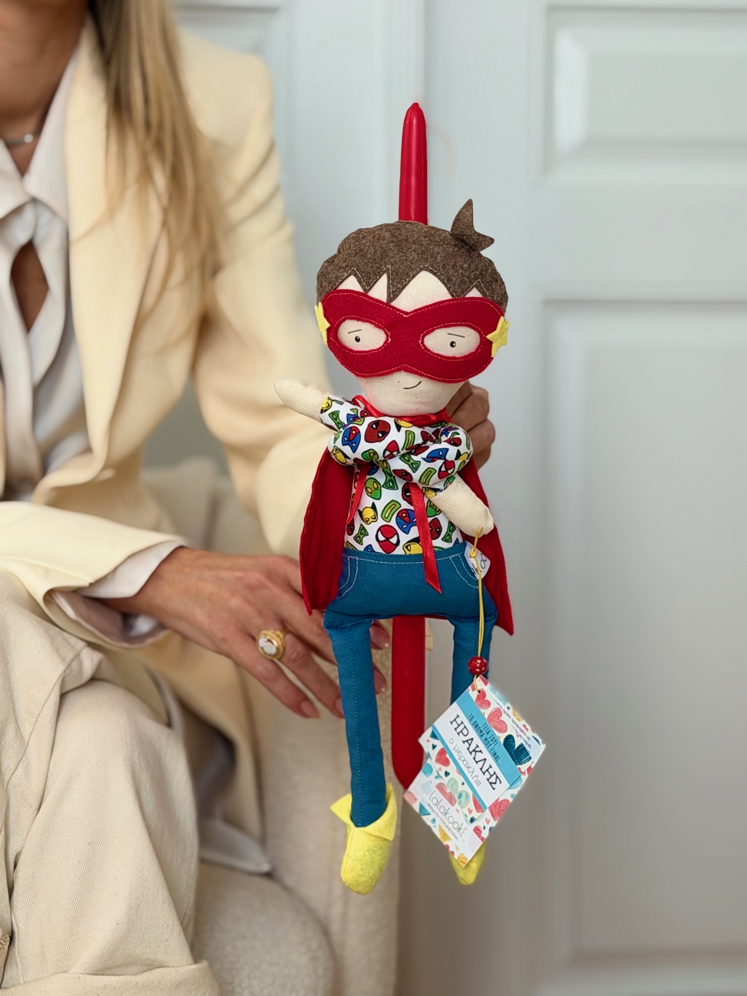 Πασχαλινή λαμπάδα Lala Doll Ηρακλής ο μερακλής